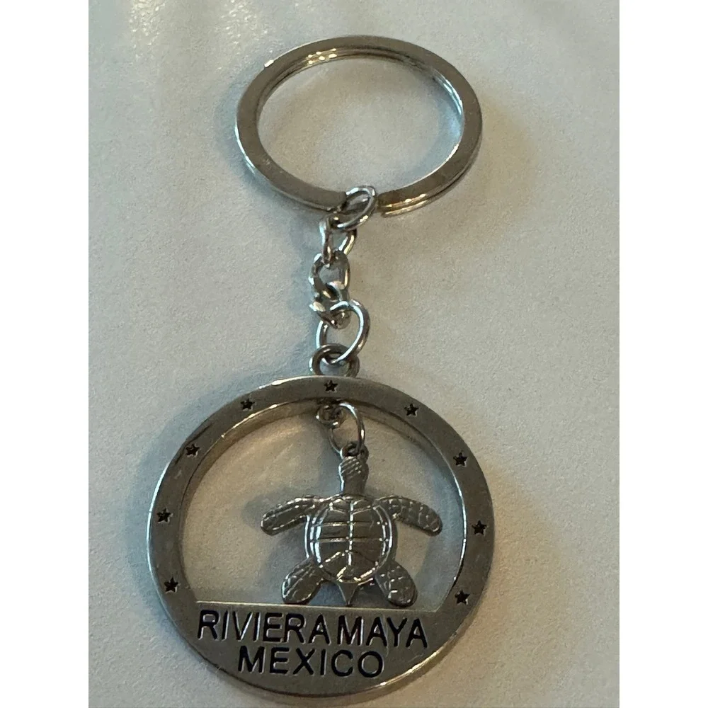 Riviera Maya Mexico‎ Turtle Keychain Souvenir Metal Charm